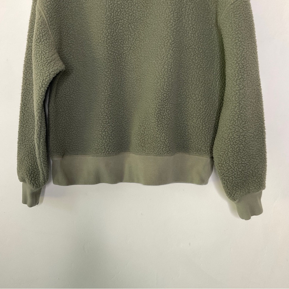 Everlane The ReNew Teddy Oversized Crew Neck Sweater Kalamata Size Small - Picture 5 of 13